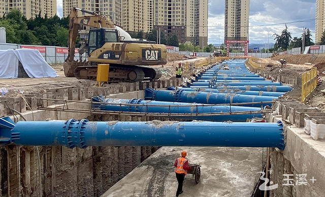 红塔大道延长线施工进展顺利 预计8月通车